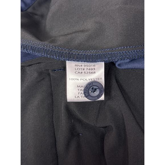 Straight Down Pants 32 x 32 Mens Slim Fit Blue Performance Fabric Chino Golf - Picture 7 of 7